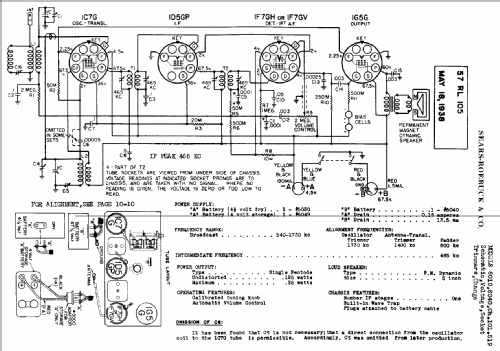 Silvertone 6010 Ch= 101.519; Sears, Roebuck & Co. (ID = 647511) Radio