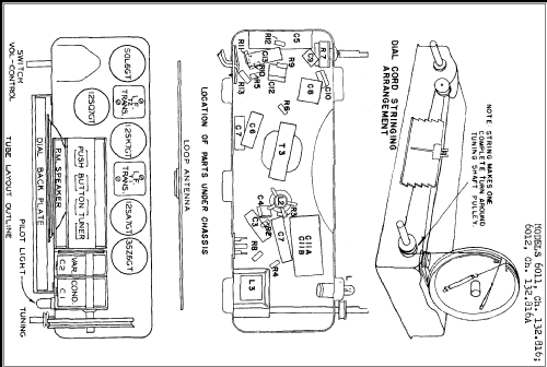 Silvertone 6012 Ch= 132.816A; Sears, Roebuck & Co. (ID = 273493) Radio