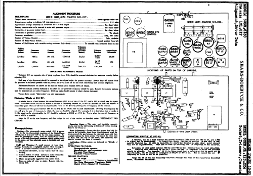 Silvertone Order= 57KM 6028 Ch= 126.204; Sears, Roebuck & Co. (ID = 509712) Radio