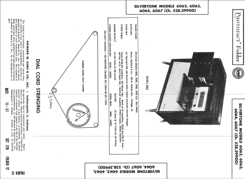 Silvertone 6062 Ch= 528.39900; Sears, Roebuck & Co. (ID = 2471400) Radio