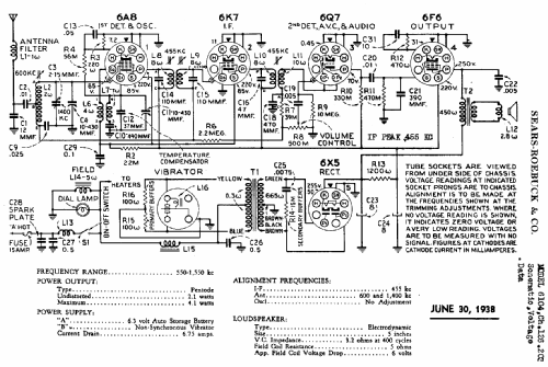 Silvertone 6104 Ch= 126.203; Sears, Roebuck & Co. (ID = 653873) Car Radio