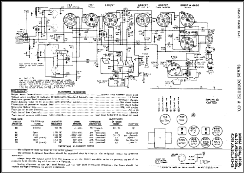 Silvertone 6104B Ch= 101.662-2D; Sears, Roebuck & Co. (ID = 480674) Radio