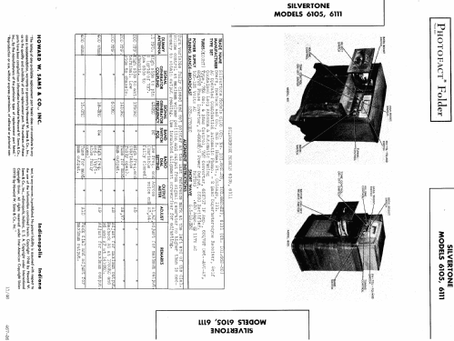 Silvertone 6105A Ch= 101.662-2B; Sears, Roebuck & Co. (ID = 450036) Radio