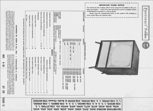 Silvertone 6116 Ch= 528.38404; Sears, Roebuck & Co. (ID = 2341918) Televisore