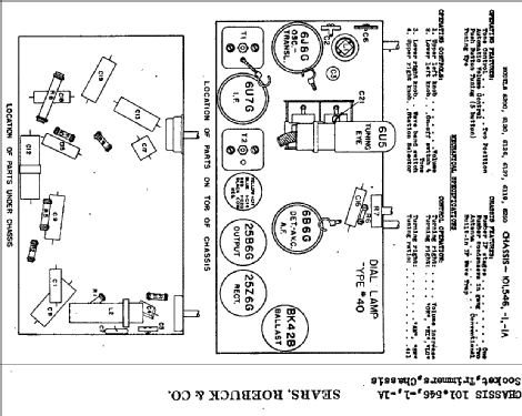 Silvertone 6120 Ch= 101.546; Sears, Roebuck & Co. (ID = 655005) Radio