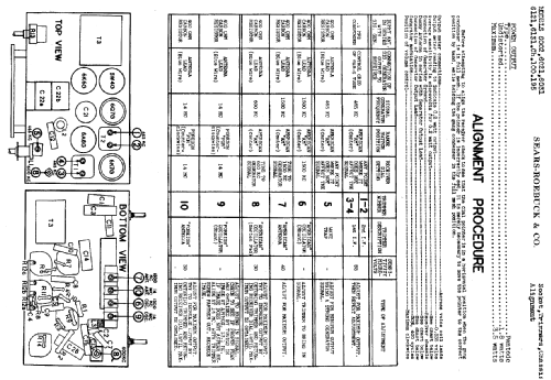 Silvertone 6131 Ch= 100.195; Sears, Roebuck & Co. (ID = 647137) Radio