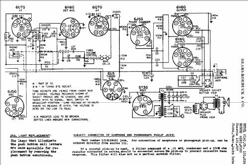 Silvertone 6140 Ch= 101.534; Sears, Roebuck & Co. (ID = 647403) Radio