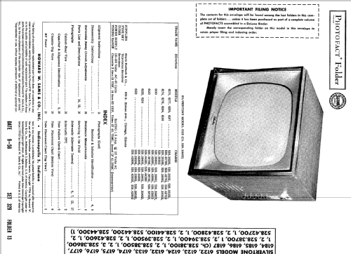 Silvertone 6184 Ch= 528.38501; Sears, Roebuck & Co. (ID = 500591) Television