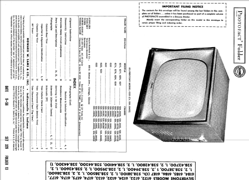 Silvertone 6185 Ch= 528.38100; Sears, Roebuck & Co. (ID = 500603) Télévision