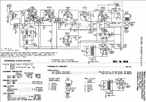 Silvertone 6202 Ch= 101.535; Sears, Roebuck & Co. (ID = 655839) Radio