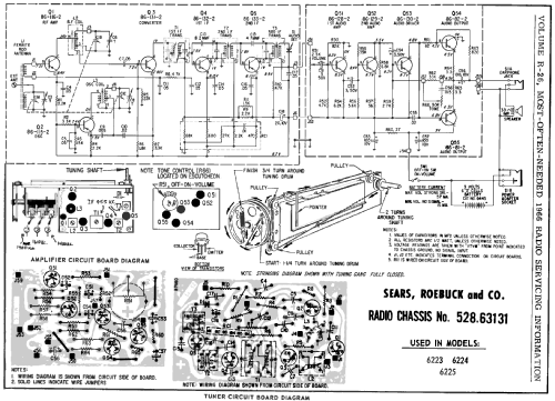 Silvertone 6225 Ch= 528.63131 Order=57P 6225; Sears, Roebuck & Co. (ID = 200415) Radio