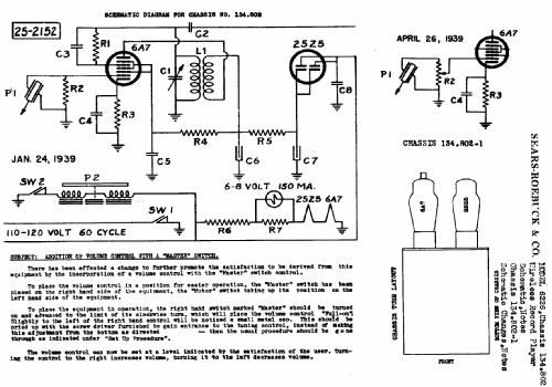 Silvertone 6226 Ch= 134.802; Sears, Roebuck & Co. (ID = 656143) R-Player