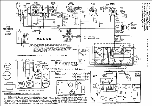 Silvertone Order= 57LM 6272 Ch= 101.553 ; Sears, Roebuck & Co. (ID = 657655) Radio