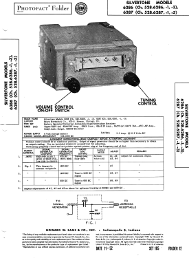 Silvertone 6287 Ch= 528.6287; Sears, Roebuck & Co. (ID = 3107781) Car Radio