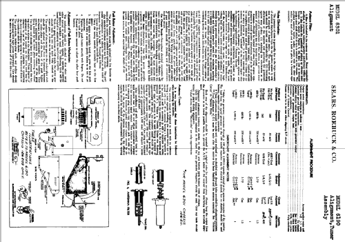 Silvertone Order= 57D 6301 Ch= 126.211; Sears, Roebuck & Co. (ID = 677323) Car Radio