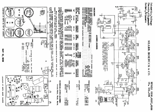 Silvertone Order= 57D 6357 Ch= 101.578; Sears, Roebuck & Co. (ID = 657720) Radio