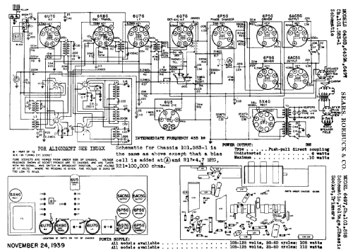 Silvertone 6497 Ch= 101.595; Sears, Roebuck & Co. (ID = 679372) Radio