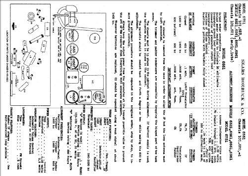 Silvertone 6521 Ch= 101.621,; Sears, Roebuck & Co. (ID = 679495) Radio