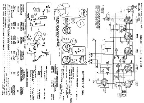 Silvertone 6621 Ch= 101.637; Sears, Roebuck & Co. (ID = 680381) Radio