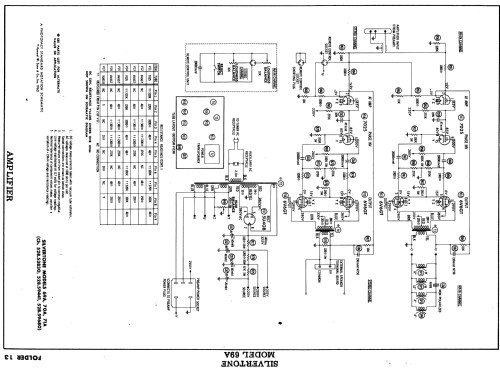Silvertone 69A Ch= 528.53830 Ch= 528.59441; Sears, Roebuck & Co. (ID = 558683) Radio