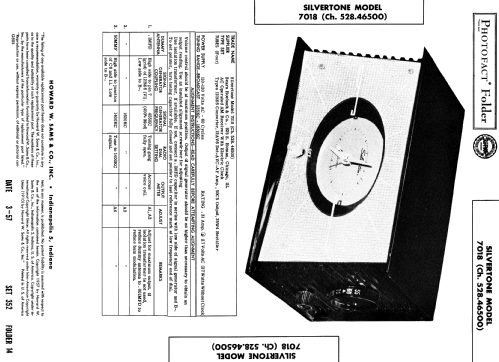 Silvertone 7018 Ch= 528.46500; Sears, Roebuck & Co. (ID = 1864030) Radio