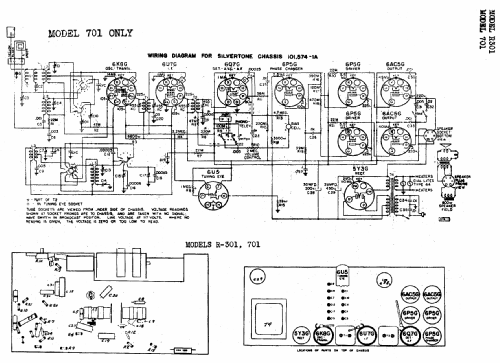 Silvertone Order= 57FM 701 Ch= 101.574-1A; Sears, Roebuck & Co. (ID = 649611) Radio