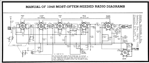 Silvertone 7021 Ch= 101.807-A; Sears, Roebuck & Co. (ID = 91576) Radio