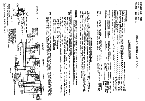 Silvertone 7026 Ch= 132.806,; Sears, Roebuck & Co. (ID = 684832) Radio