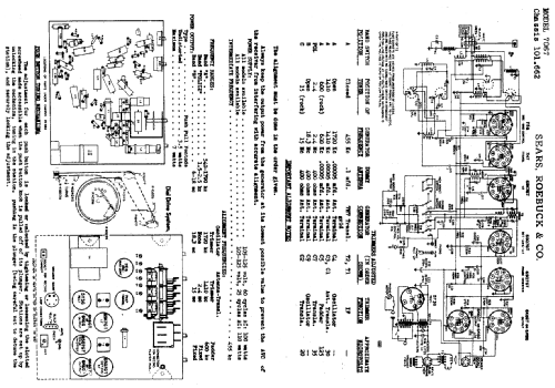 Silvertone Order= 57KM 7067 Ch= 101.662; Sears, Roebuck & Co. (ID = 664158) Radio