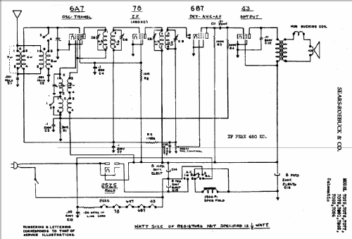 Silvertone 7075 ; Sears, Roebuck & Co. (ID = 664596) Radio