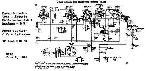 Silvertone Order= 57K 7093 Ch= 101.666; Sears, Roebuck & Co. (ID = 691744) Car Radio