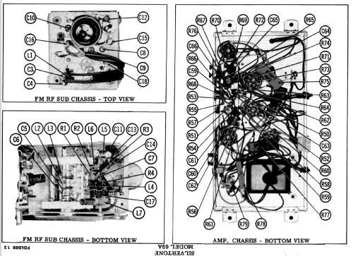 Silvertone 70A Ch= 528.53830 Ch= 528.59441; Sears, Roebuck & Co. (ID = 558922) Radio