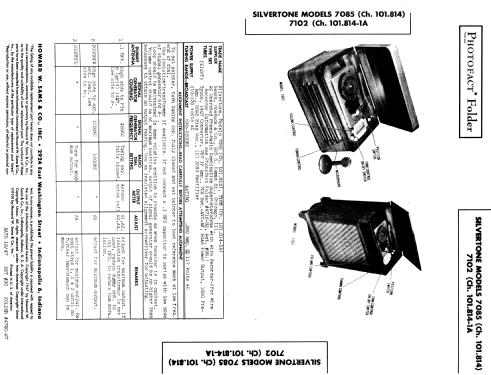 Silvertone 7102 Ch= 101.814-1A; Sears, Roebuck & Co. (ID = 917454) Radio