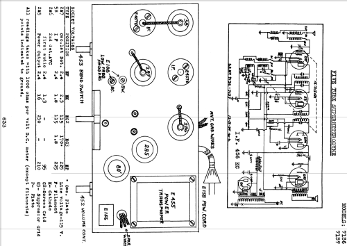Silvertone 7136 ; Sears, Roebuck & Co. (ID = 1291774) Radio