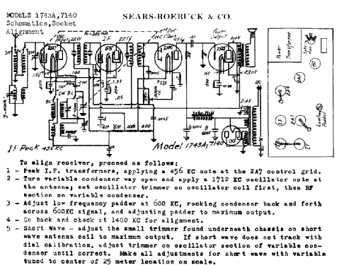Silvertone 7140 ; Sears, Roebuck & Co. (ID = 620119) Radio