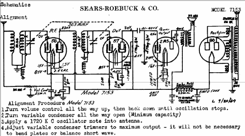 Silvertone 7153 ; Sears, Roebuck & Co. (ID = 668769) Radio