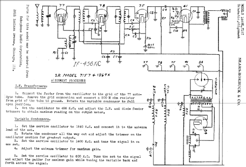 Silvertone 7157 ; Sears, Roebuck & Co. (ID = 621914) Car Radio