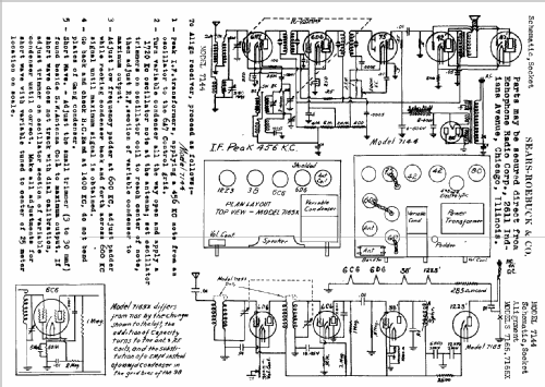 Silvertone 7165 ; Sears, Roebuck & Co. (ID = 667037) Radio