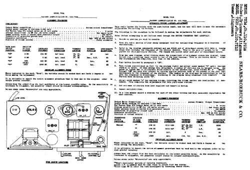 Silvertone 7214 Ch= 110.7214; Sears, Roebuck & Co. (ID = 649257) Radio