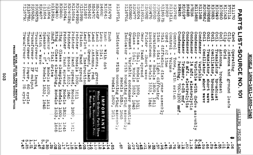 Silvertone 7-Tube Table Model Order= 57H 1809; Sears, Roebuck & Co. (ID = 1284062) Radio
