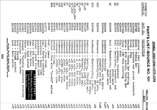 Silvertone 7-Tube Table Model Order= 57L 1942 Ch= 391Y; Sears, Roebuck & Co. (ID = 1315217) Radio