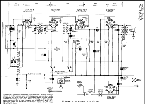 Silvertone 8073 Ch= 135.243; Sears, Roebuck & Co. (ID = 273980) Radio