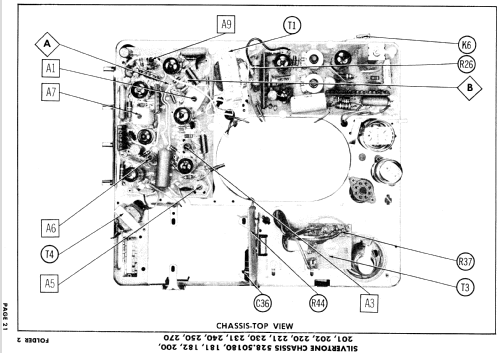 Silvertone 8100GR Ch= 528.50181; Sears, Roebuck & Co. (ID = 786052) Television