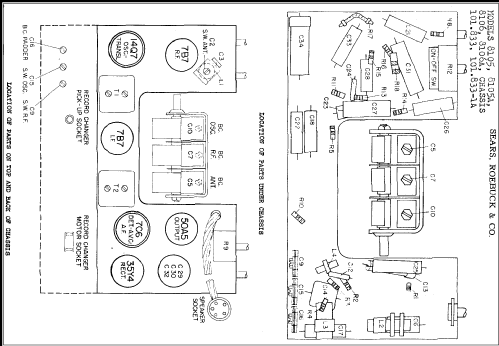 Silvertone 8105A Ch= 101.833-1A; Sears, Roebuck & Co. (ID = 306649) Radio