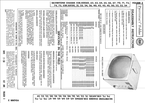 Silvertone 8107 Ch= 528.50074; Sears, Roebuck & Co. (ID = 2539546) Television