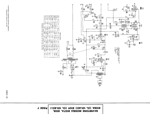 Silvertone 8107 + 8107A Ch= 101.851; Sears, Roebuck & Co. (ID = 458904) Radio