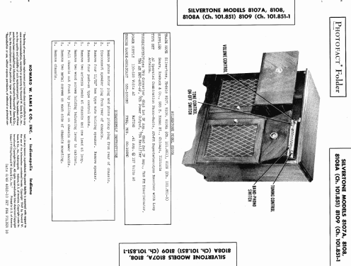 Silvertone 8108 Ch= 101.851; Sears, Roebuck & Co. (ID = 458920) Radio