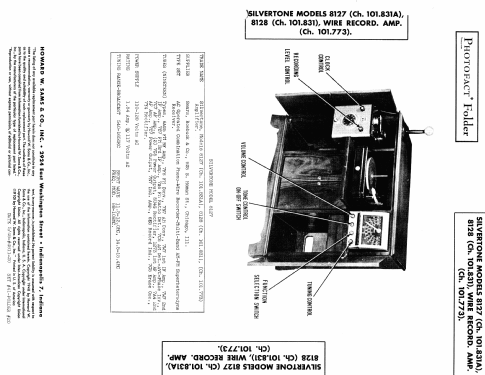 Silvertone 8128 Ch= 101.831; Sears, Roebuck & Co. (ID = 990953) Radio