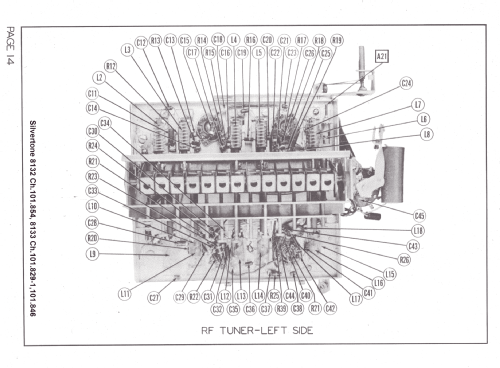 Silvertone 8133 Ch= 101.846 & 101.829-1; Sears, Roebuck & Co. (ID = 1344029) Fernseh-R