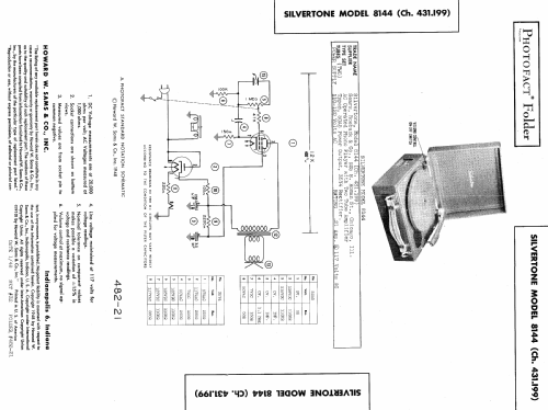 Silvertone 8144 Ch= 431.199; Sears, Roebuck & Co. (ID = 458960) Sonido-V